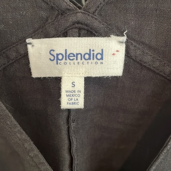 Splendid Collection Long Black Linen Dress - Picture 6 of 9